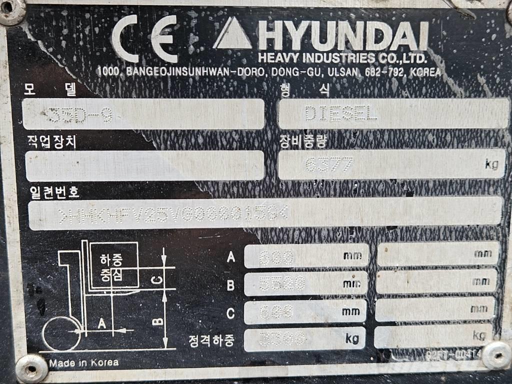Hyundai 35d-9 디젤 지게차
