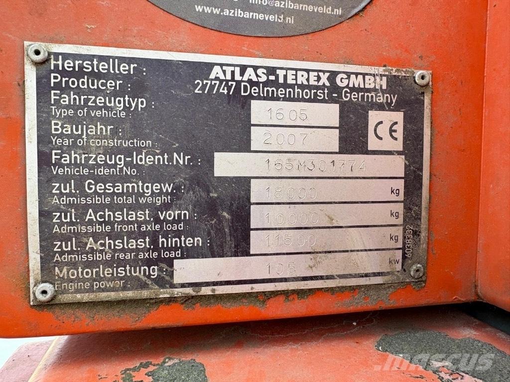 Atlas 1605 M  휠 굴삭기