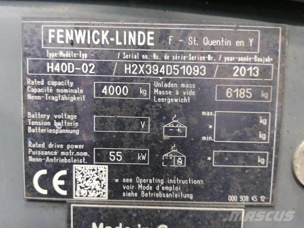Linde H40D-02 디젤 지게차