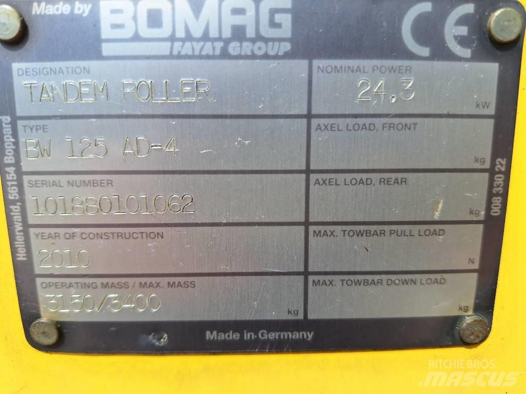 Bomag BW 125 AD-4 트윈 드럼 롤러