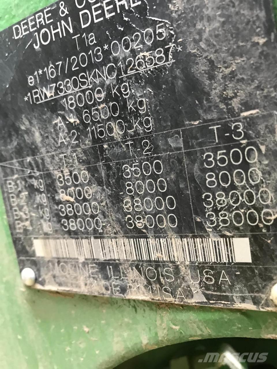 John Deere 7R 330 트랙터