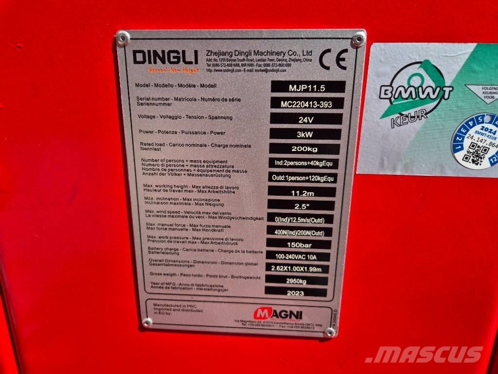 Magni MJP 11.5 관절형 전동이동 리프트