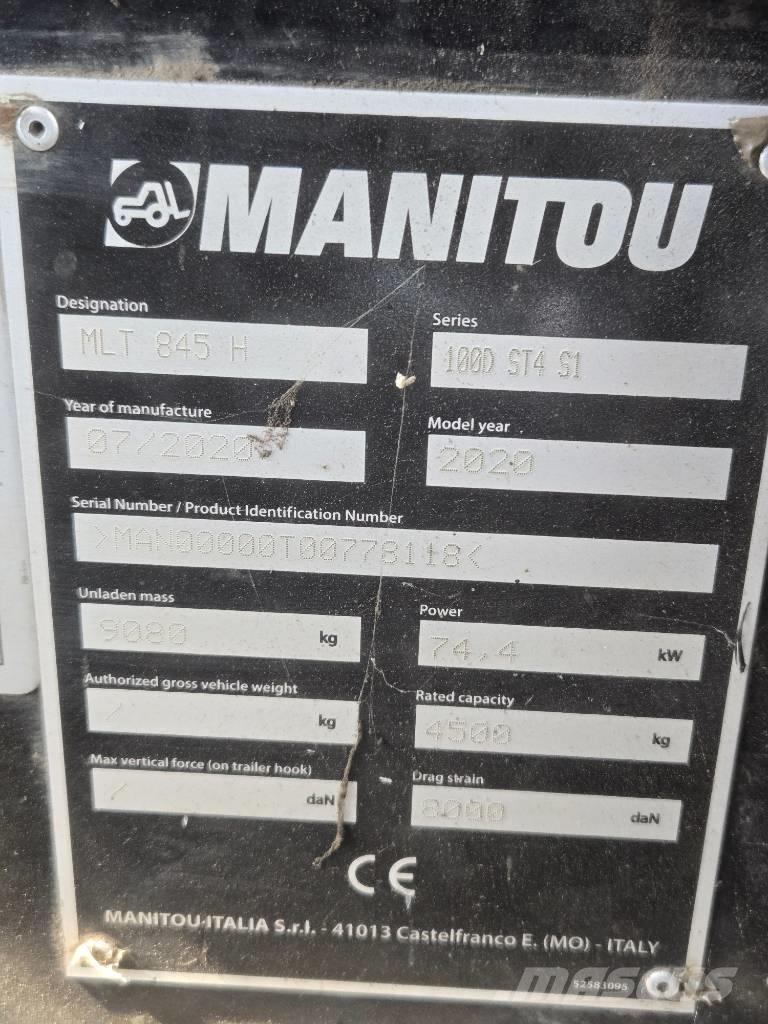 Manitou MLT 845 텔러 핸들러