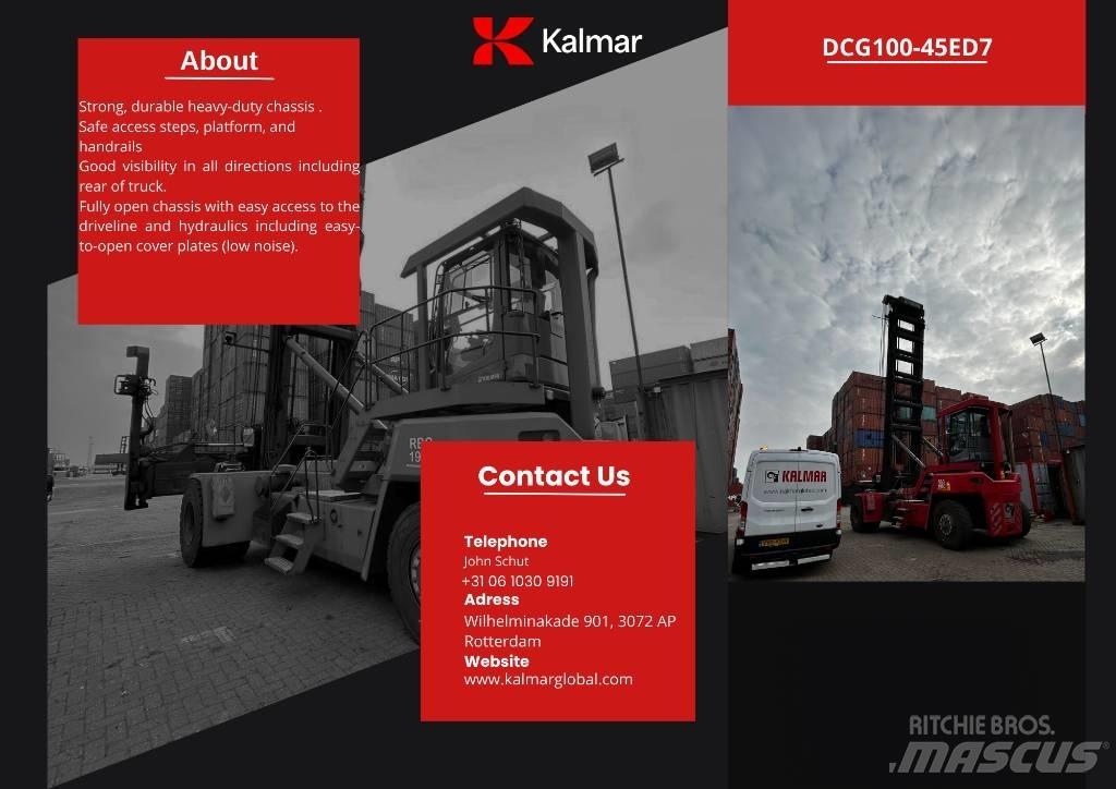 Kalmar DCG 100-45ED7 컨테이너 핸들러