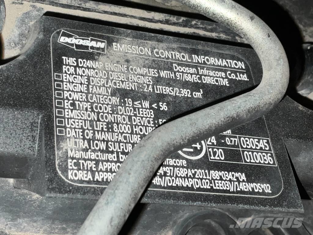 Doosan DX 57 W-5  휠 굴삭기