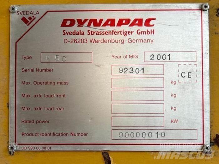 Dynapac F5C 아스팔트 포장장비