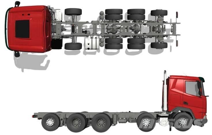 DAF XF 530 FAF 10x4 새시 운전실 트럭
