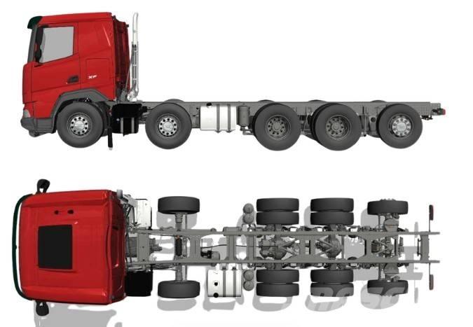 DAF XF 530 FAF 10x4 새시 운전실 트럭