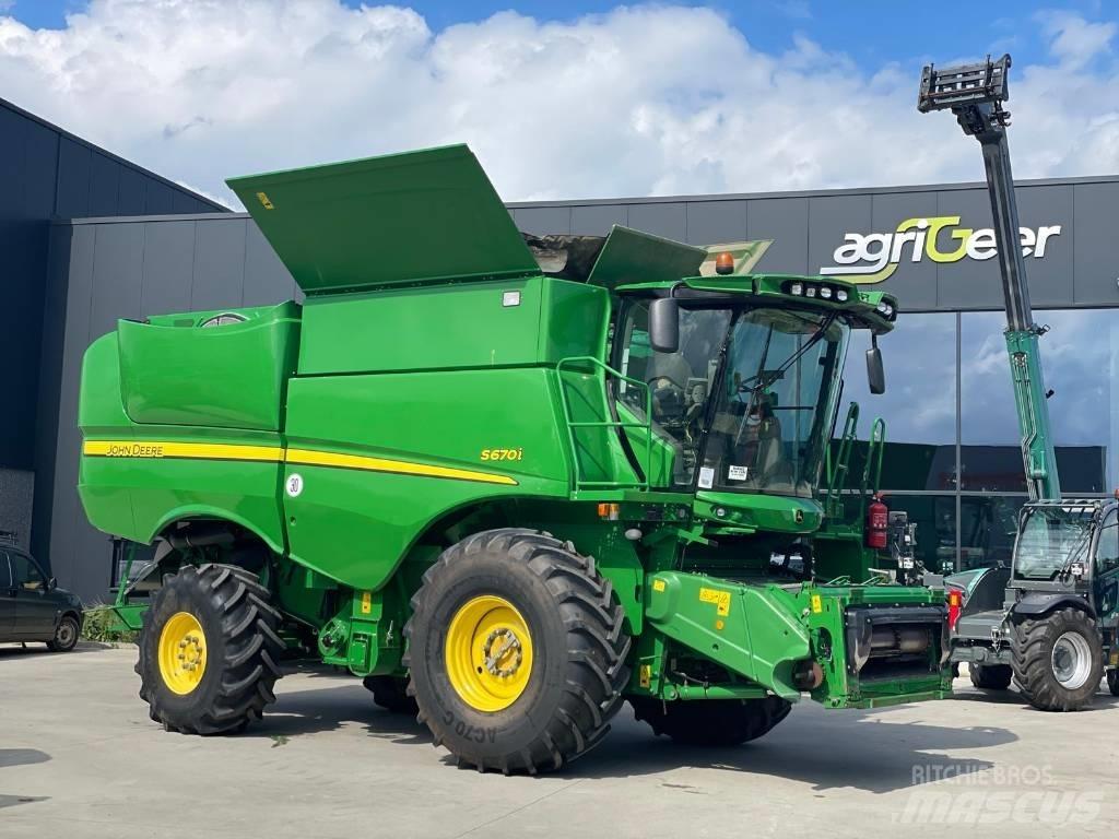 John Deere S670 4x4 콤바인 수확기