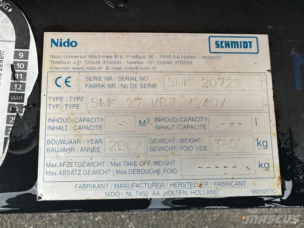 Nido SNK 27 VPZ 240 제설 블레이드 및 제설기