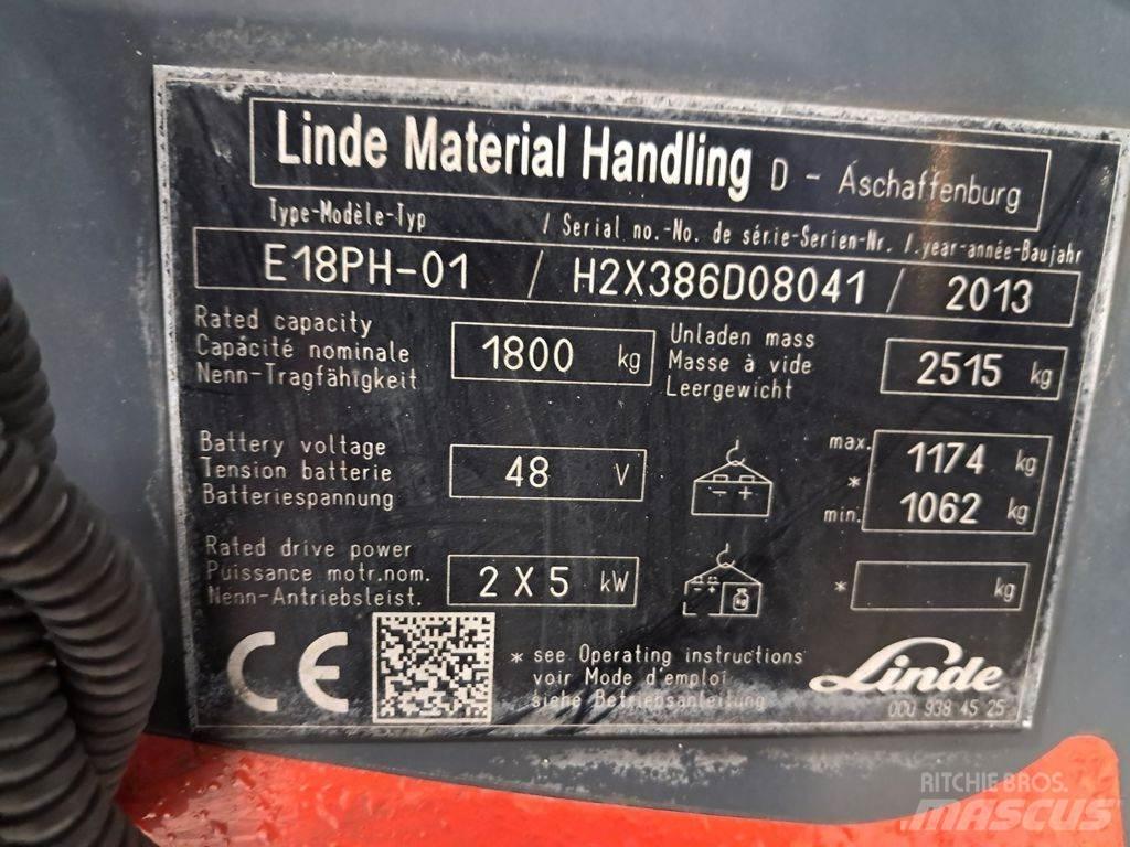 Linde E18PH 전동 지게차