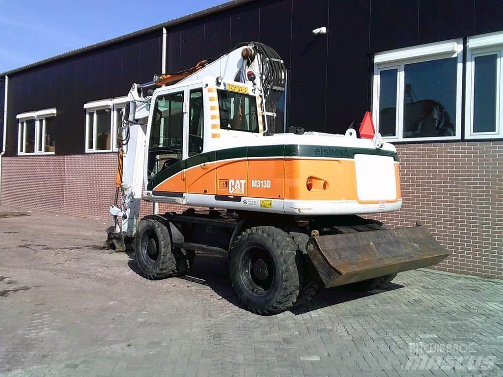 CAT M313D  휠 굴삭기