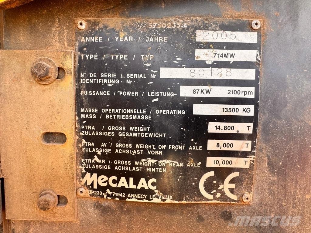 Mecalac 714 MW  휠 굴삭기