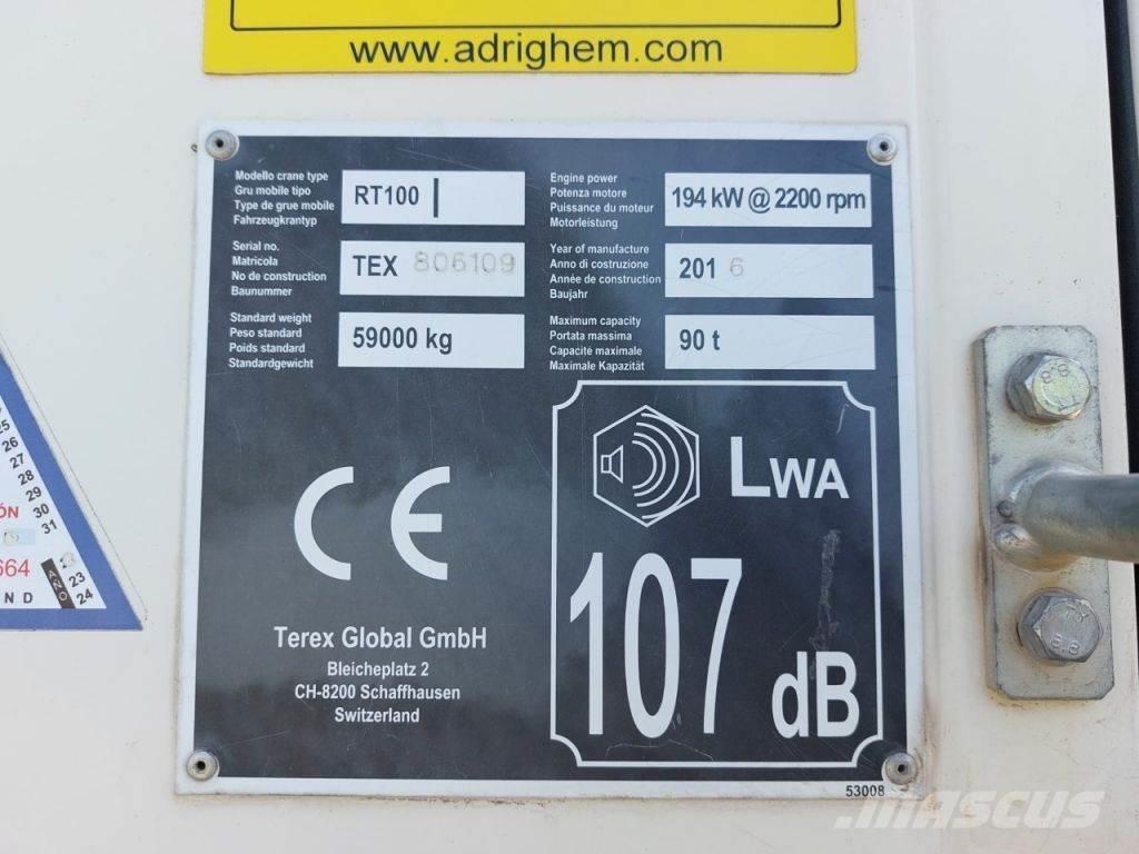 Terex RT100 R/T 크레인
