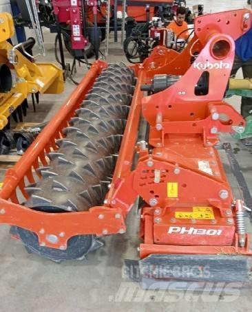 Kubota PH 1301 파워 하로우 및 로토틸러(회전 경운기)