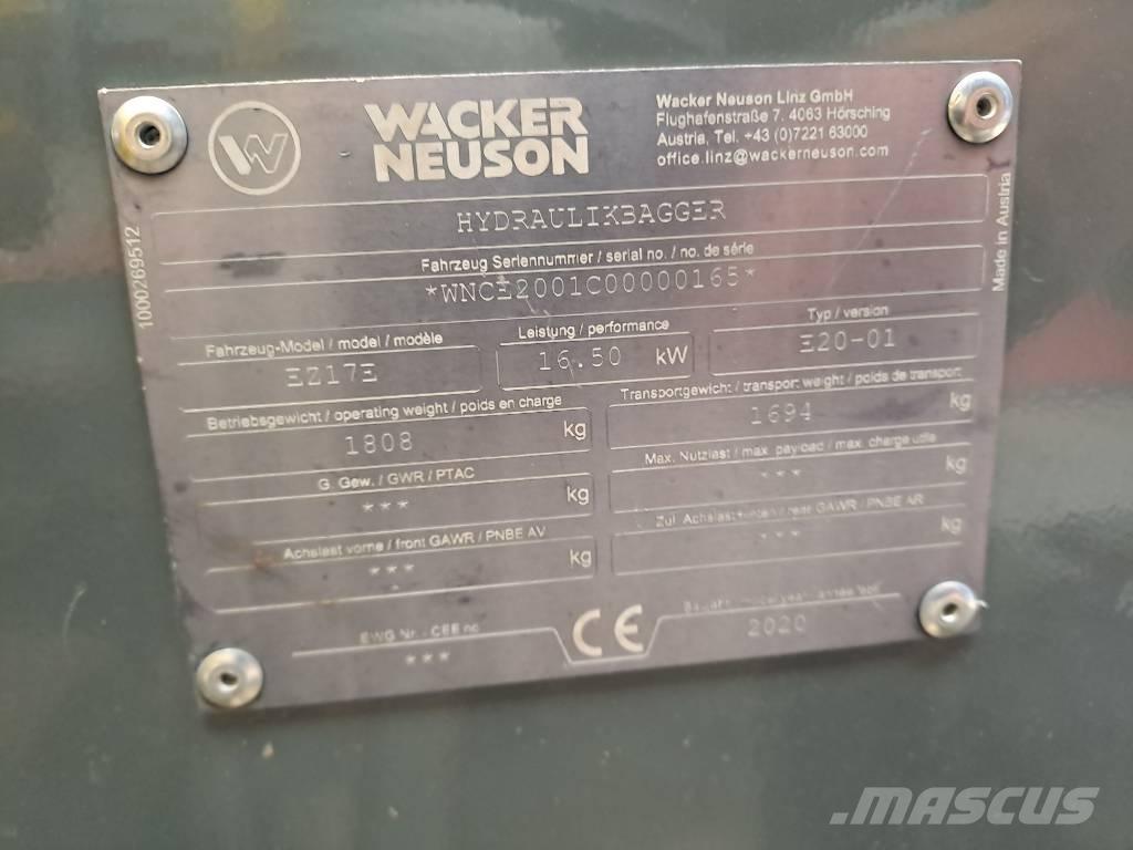 Wacker Neuson EZ17e 대형 굴삭기 29톤 이상