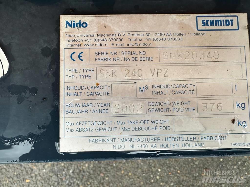 Nido SNK240VPZ 제설 블레이드 및 제설기