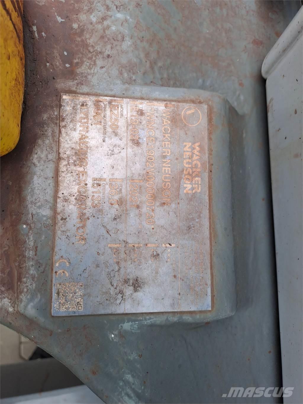 Wacker Neuson EZ50 대형 굴삭기 29톤 이상