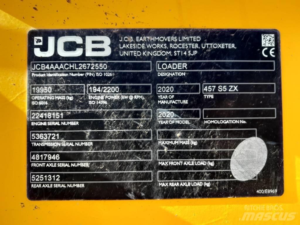 JCB 457 ZX  휠로우더