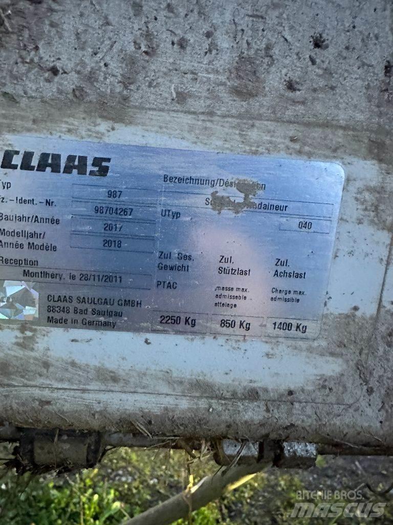 CLAAS Liner 2800 갈퀴 및 테더