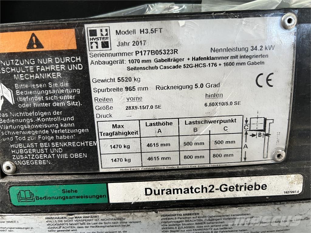 Hyster H3.5 FT/ 23R 디젤 지게차