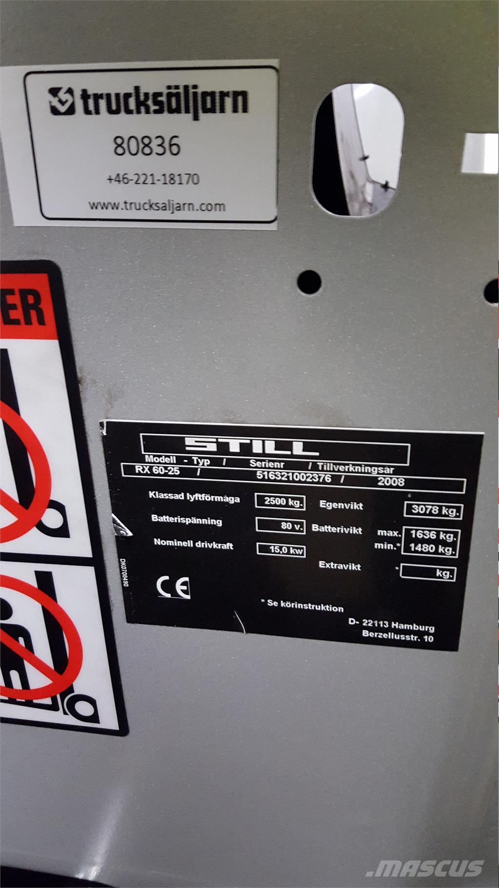 Still RX60-25 전동 지게차