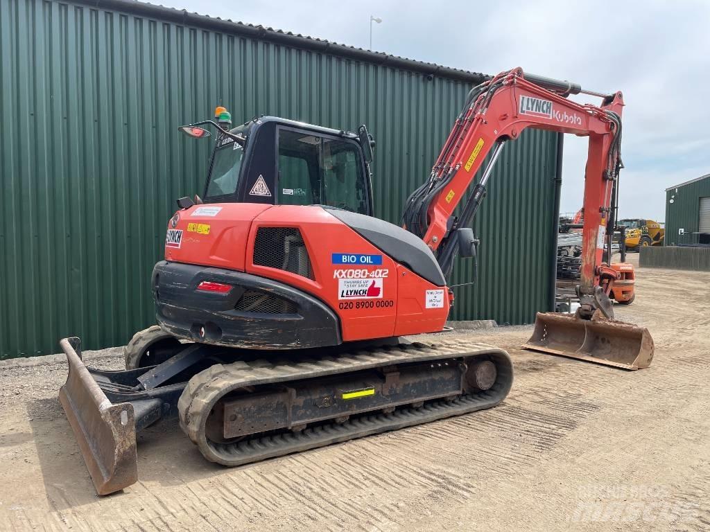 Kubota KX 080 중형굴삭기 7톤-28톤