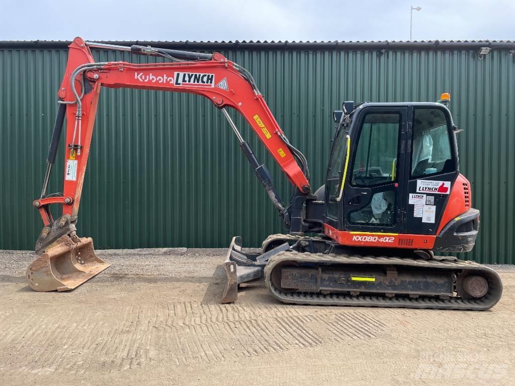 Kubota KX 080 중형굴삭기 7톤-28톤