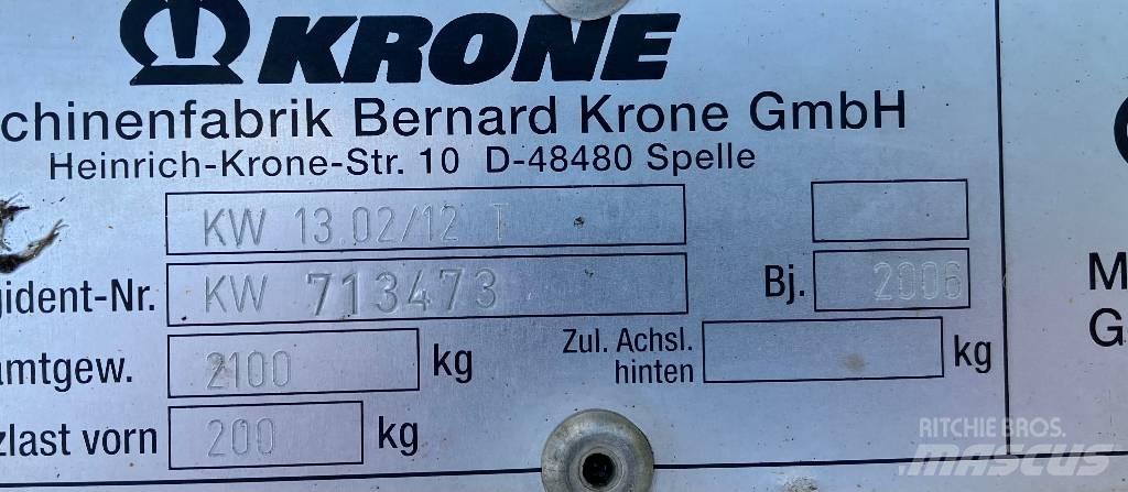 Krone KW 13.02/12 T 갈퀴 및 테더