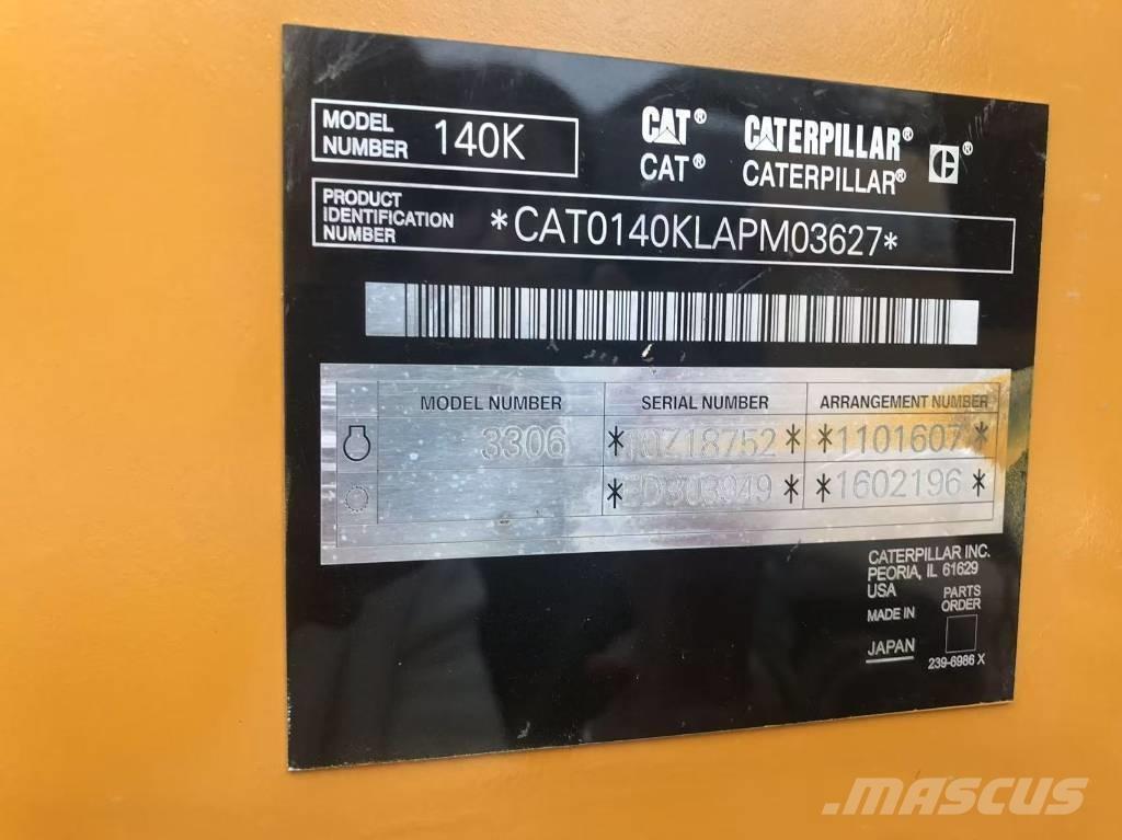 CAT 140k 그레이더
