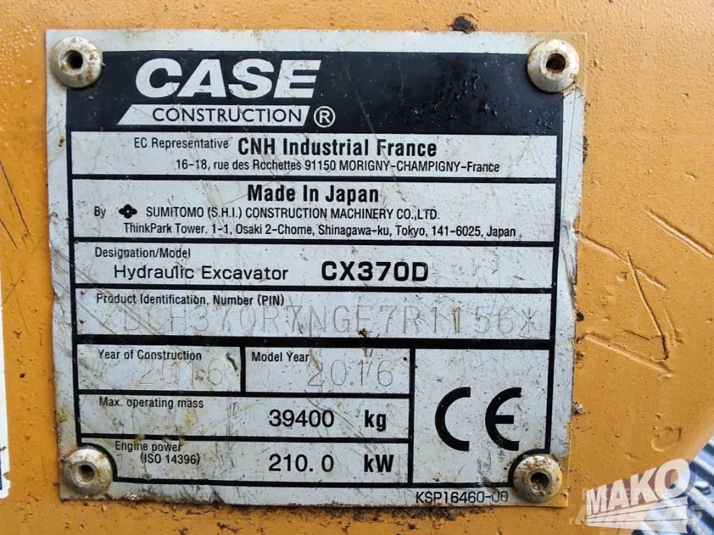 CASE CX 370 대형 굴삭기 29톤 이상
