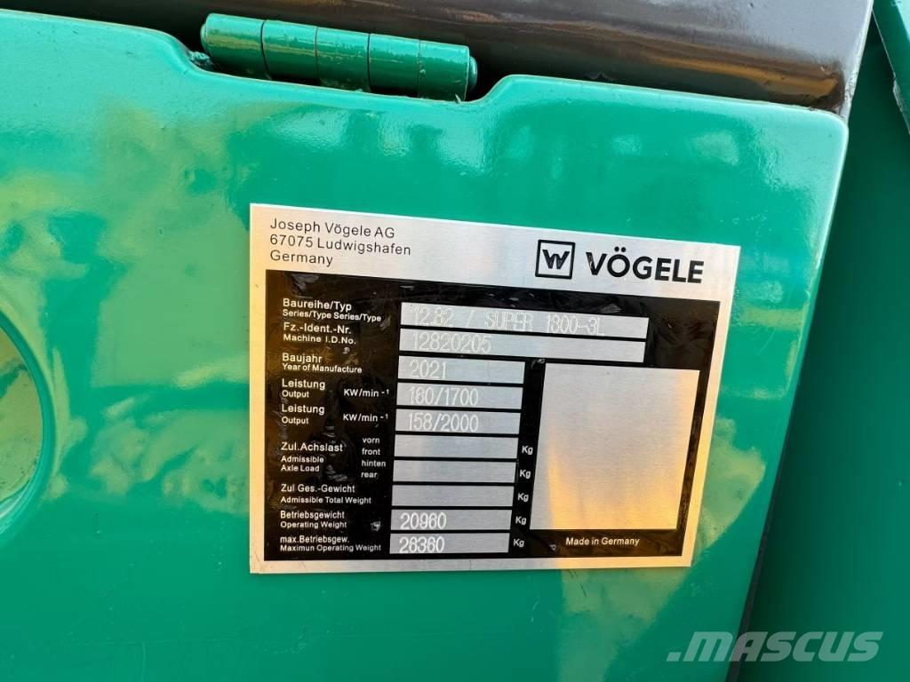 Vögele 1800-3 아스팔트 포장장비
