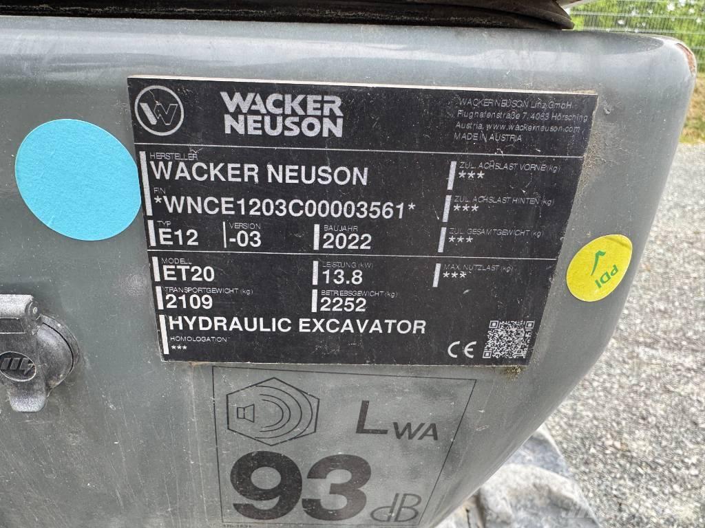 Wacker Neuson ET20 대형 굴삭기 29톤 이상