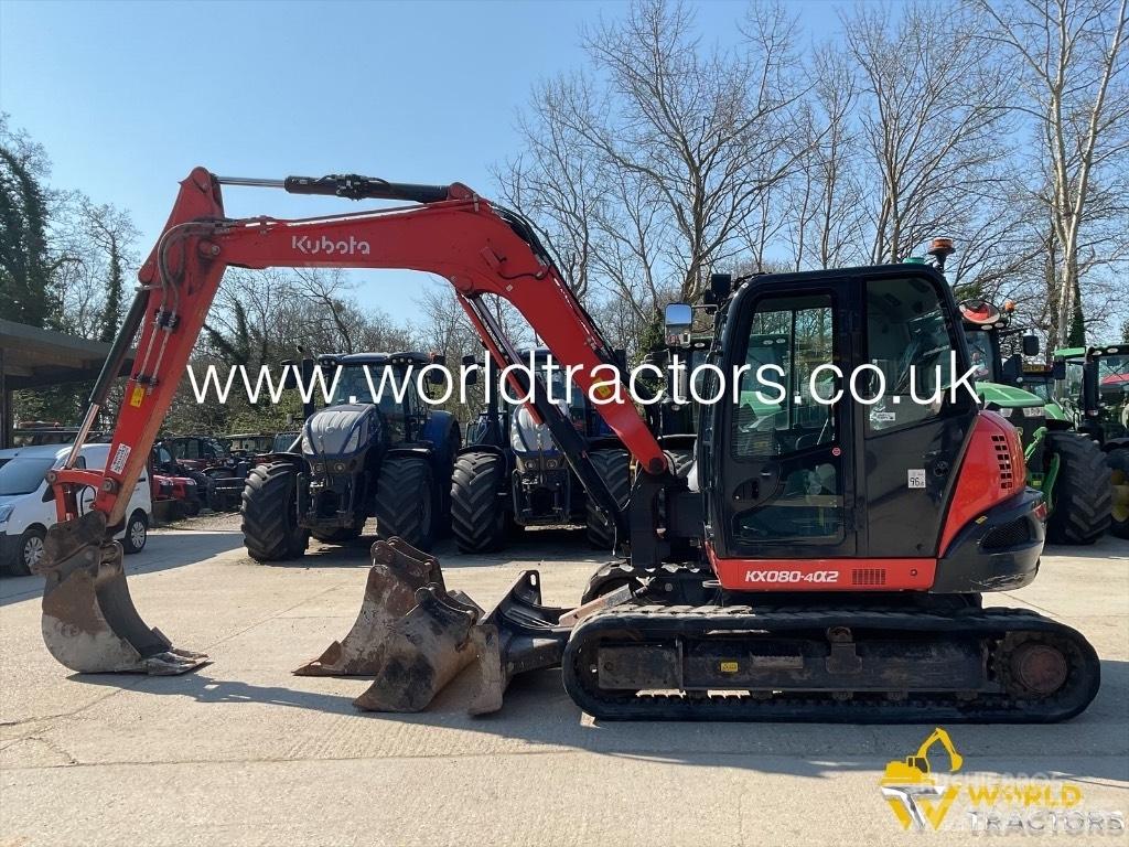 Kubota KX 080-4 중형굴삭기 7톤-28톤