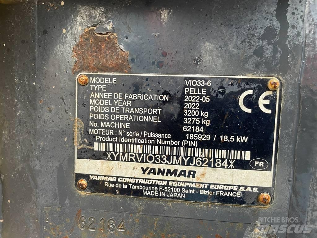 Yanmar Vio 33 U 소형 굴삭기 7톤 미만
