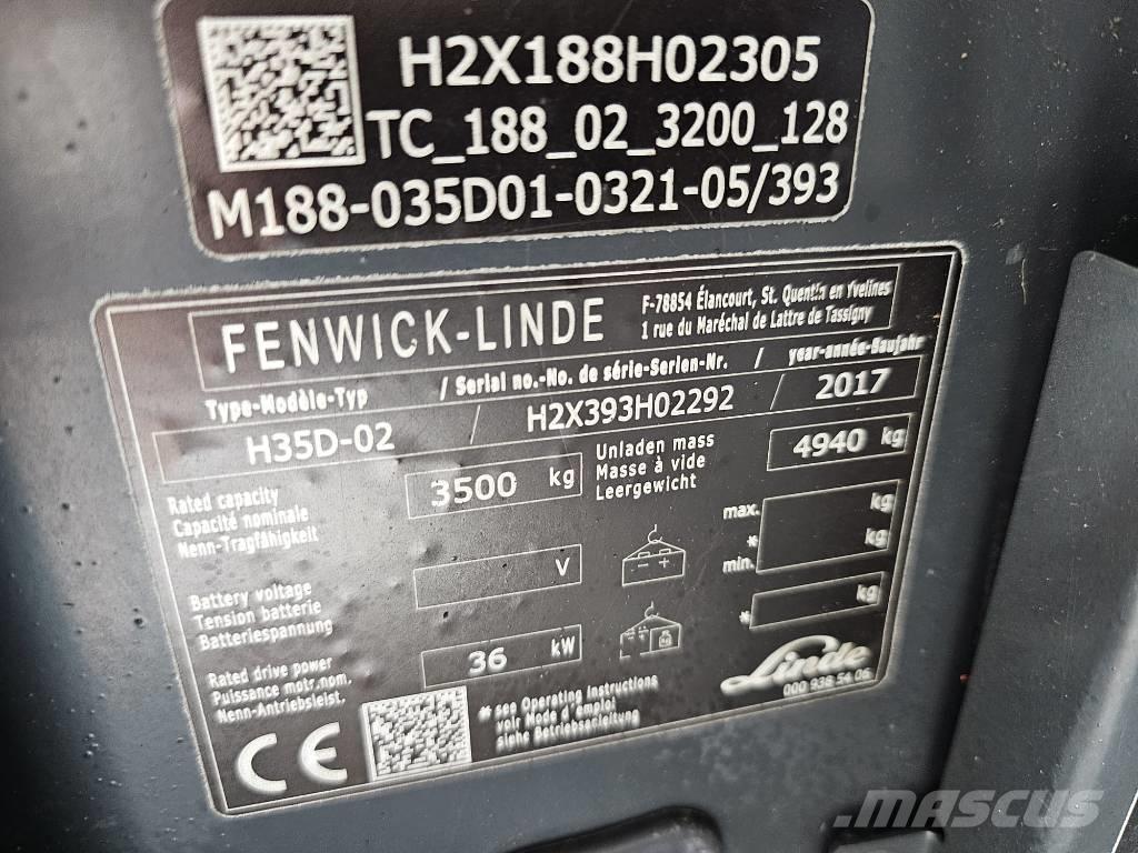 Linde H35D-02 디젤 지게차