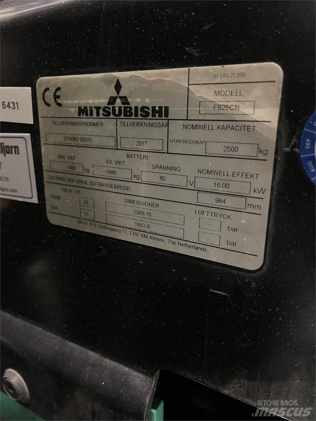 Mitsubishi FB25CN 전동 지게차