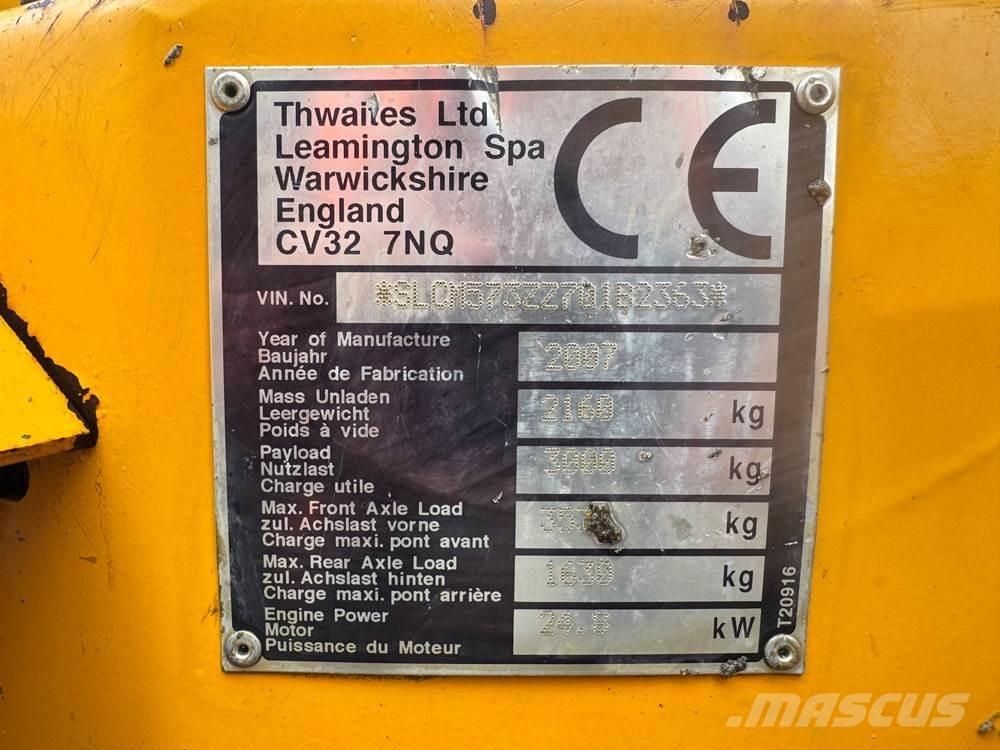 Thwaites 3T ST 건설현장 덤프트럭