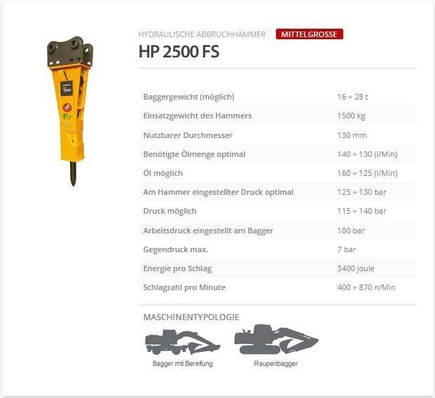 Indeco HP 2500 FS 브레이커