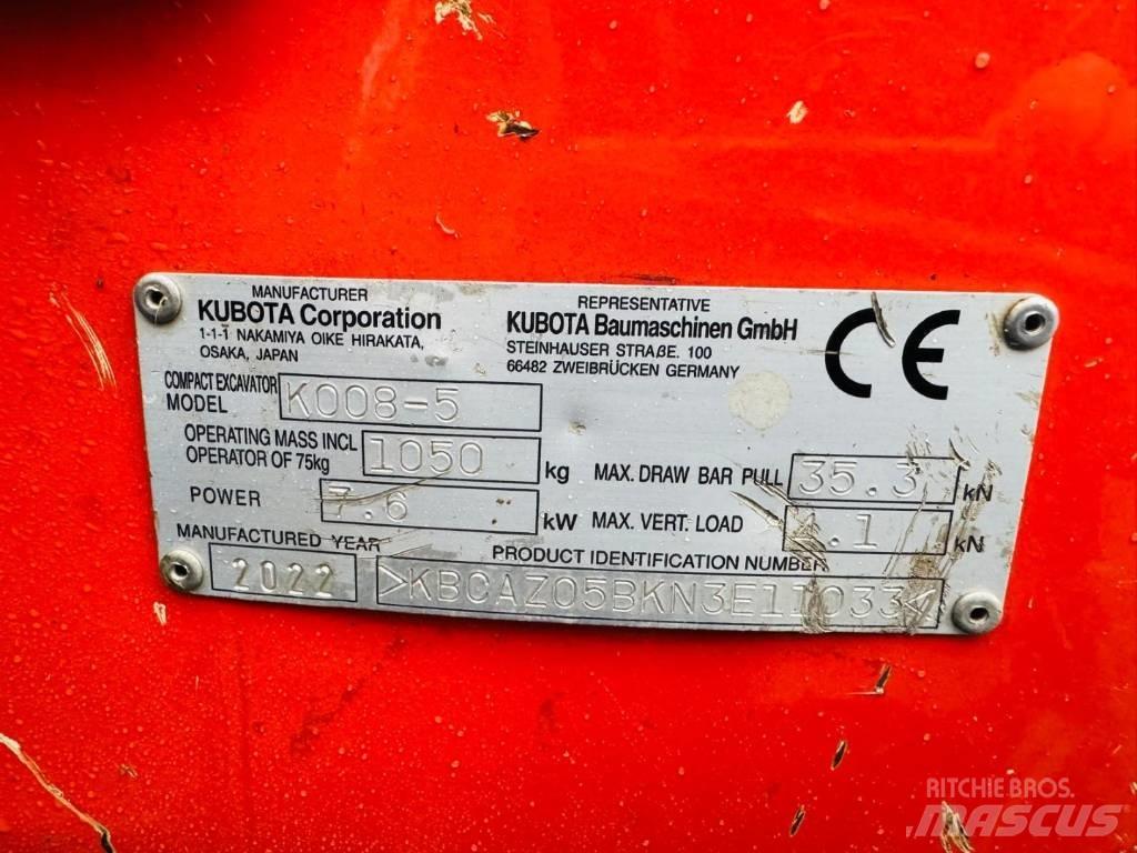 Kubota K008-5 소형 굴삭기 7톤 미만