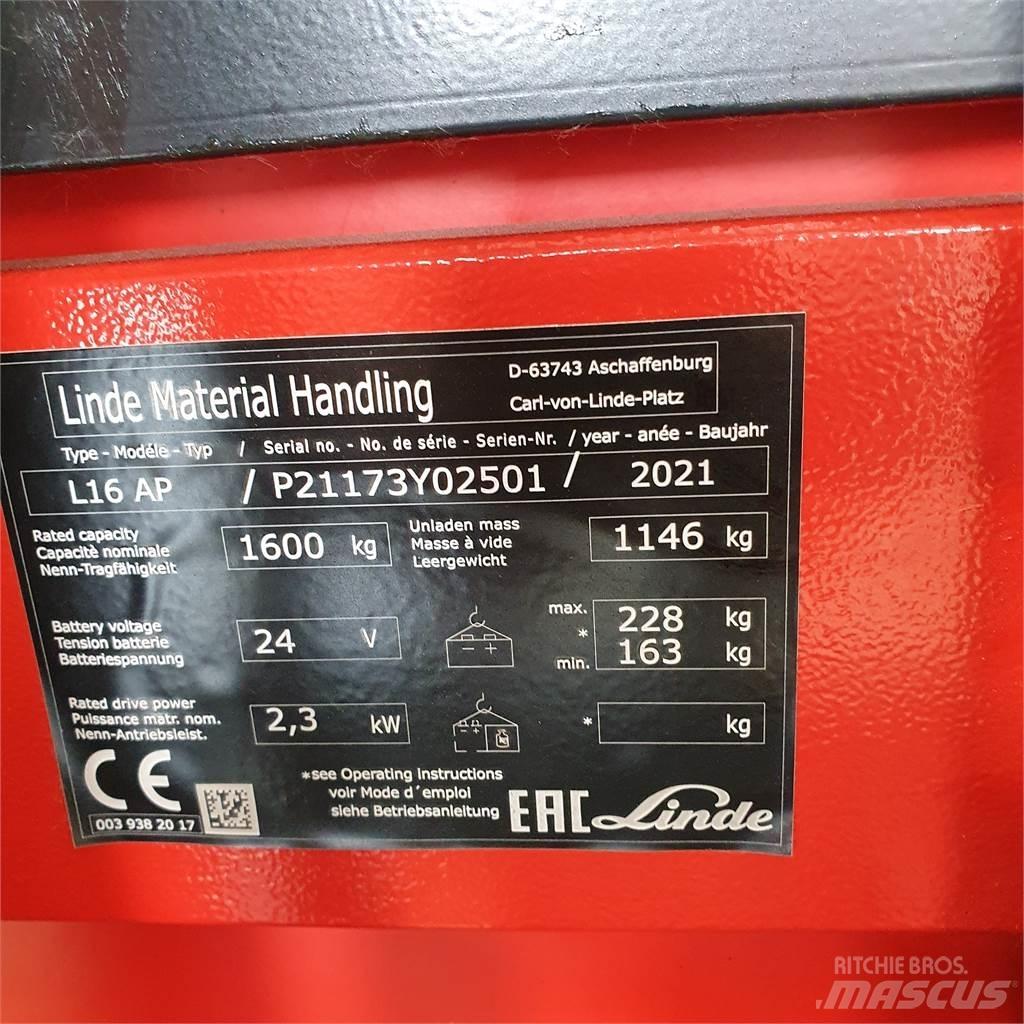 Linde L16APi 포크리프트