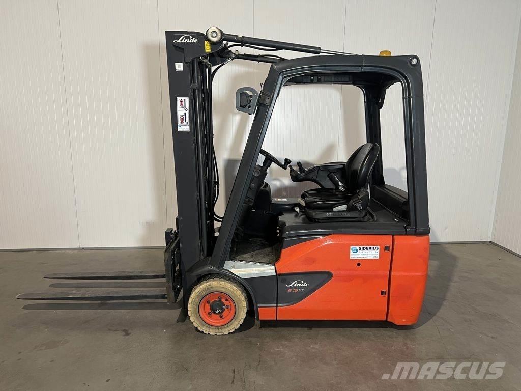 Linde E16-02 전동 지게차