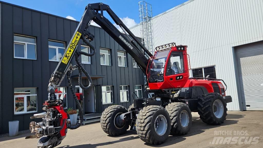 Komatsu 911 원목 하베스터