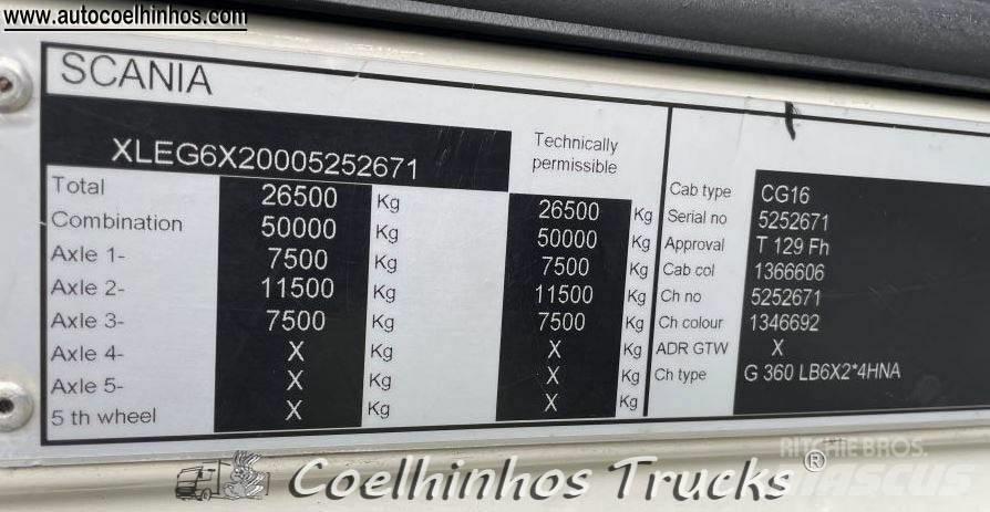 Scania G 360 새시 운전실 트럭