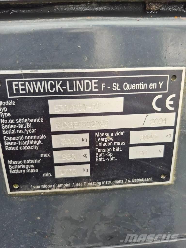 Linde e30/600-02 전동 지게차