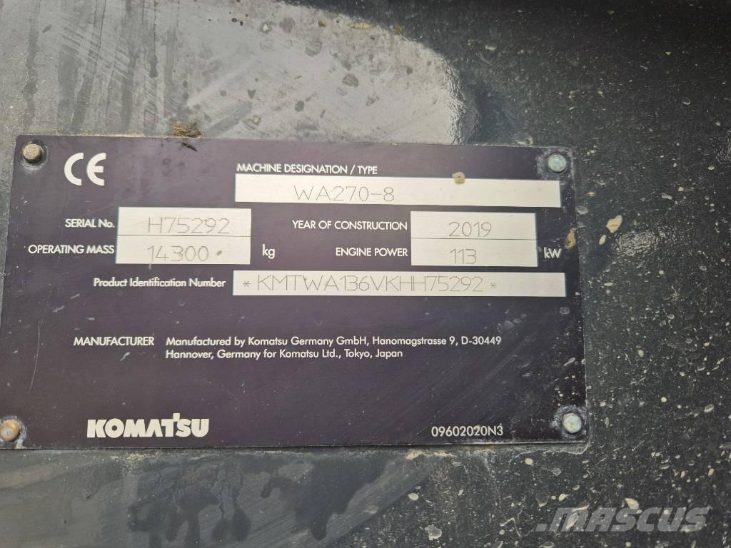 Komatsu WA 270-8  휠로우더