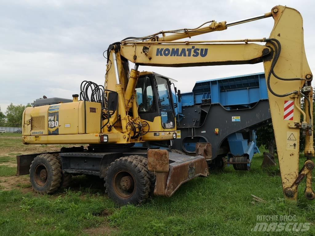 Komatsu PW 180  휠 굴삭기