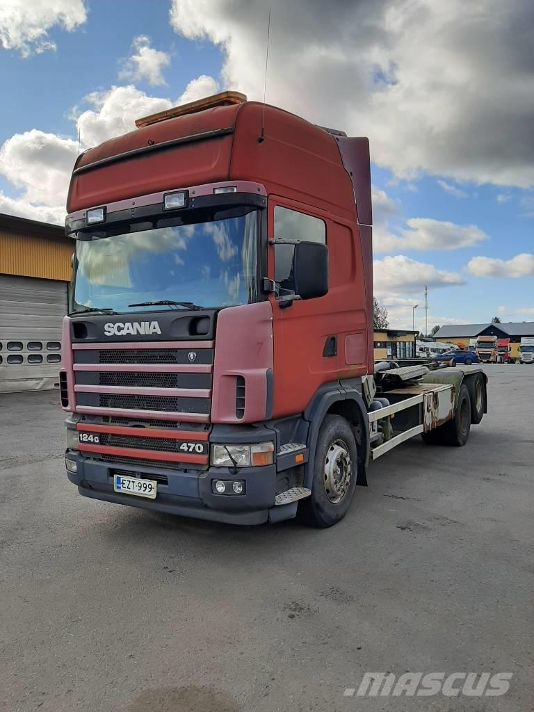 Scania R 124 훅 리프트 트럭