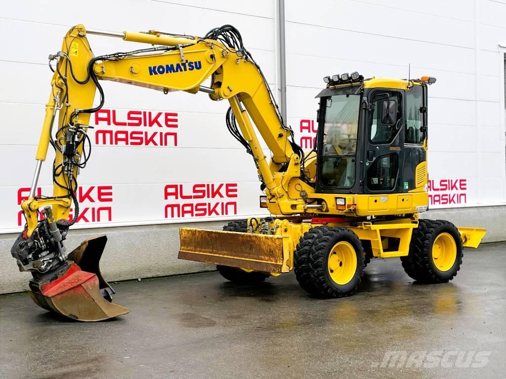 Komatsu PW 98 MR-8  휠 굴삭기