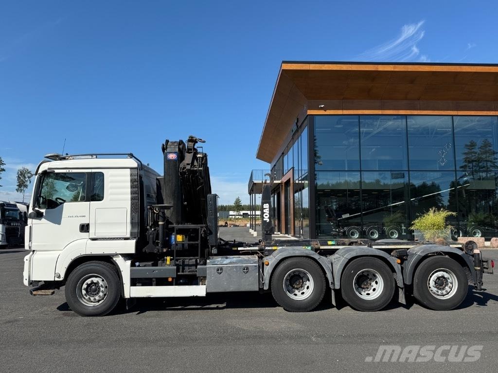 MAN Crane + hook lift 크레인 트럭